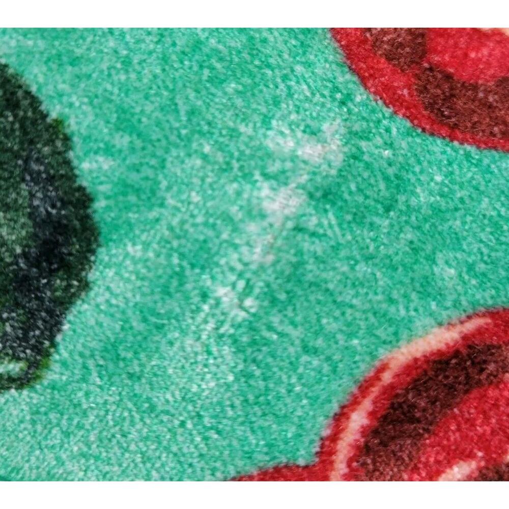 Anthropologie Maeve Le Petit Cherry Velvet Brush Fringe 10" Decorative Pillow - Picture 8 of 10